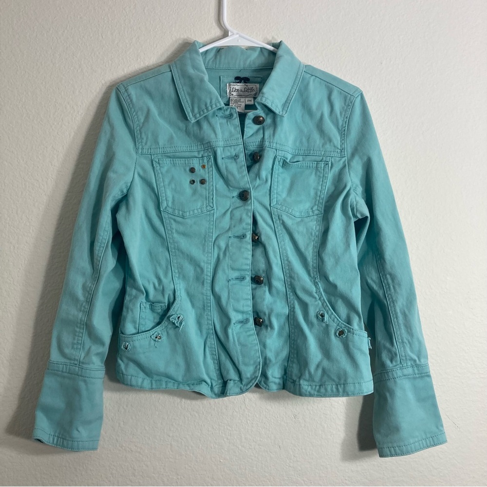 Live A Little - Blue Jacket - Petite Medium
